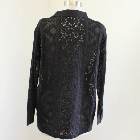 All Saints Dalliance Leela Lace Shirt - Picture 6 of 6